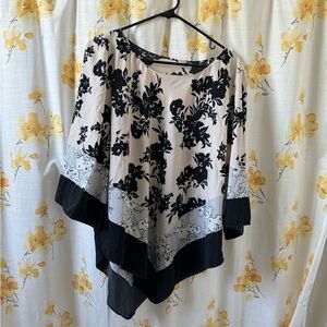 Alfani Pink with Black Floral Blouse